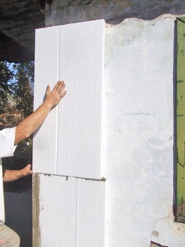 Наружное утепление стен пенопластом