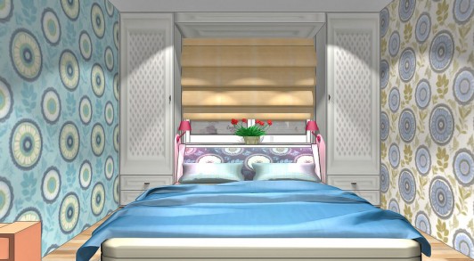 Дизайн спальни, совмещённой с детской комнатой