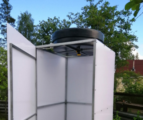 Недорогой душ на дачу, который легко собрать