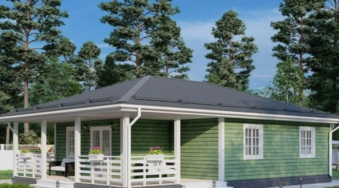 Одноэтажный частный дом: комфорт для всей семьи