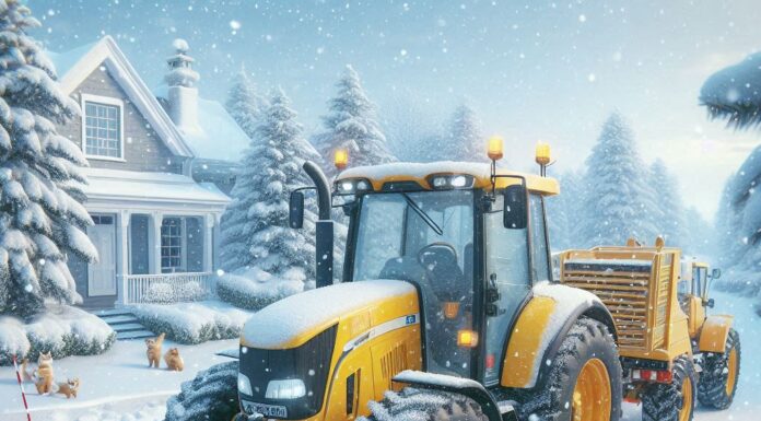 Аренда трактора для уборки снега: описание и особенности