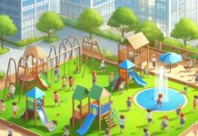 Искусственная трава для детских площадок: описание и особенности