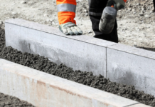 Укладка бордюрного камня