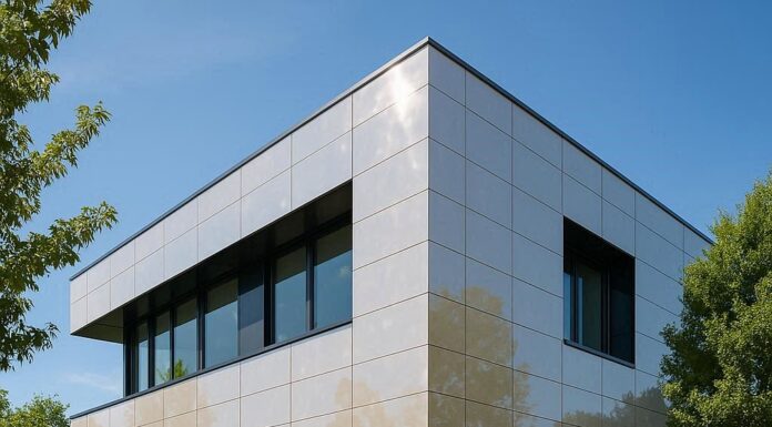 Устройство вентфасада из керамогранита