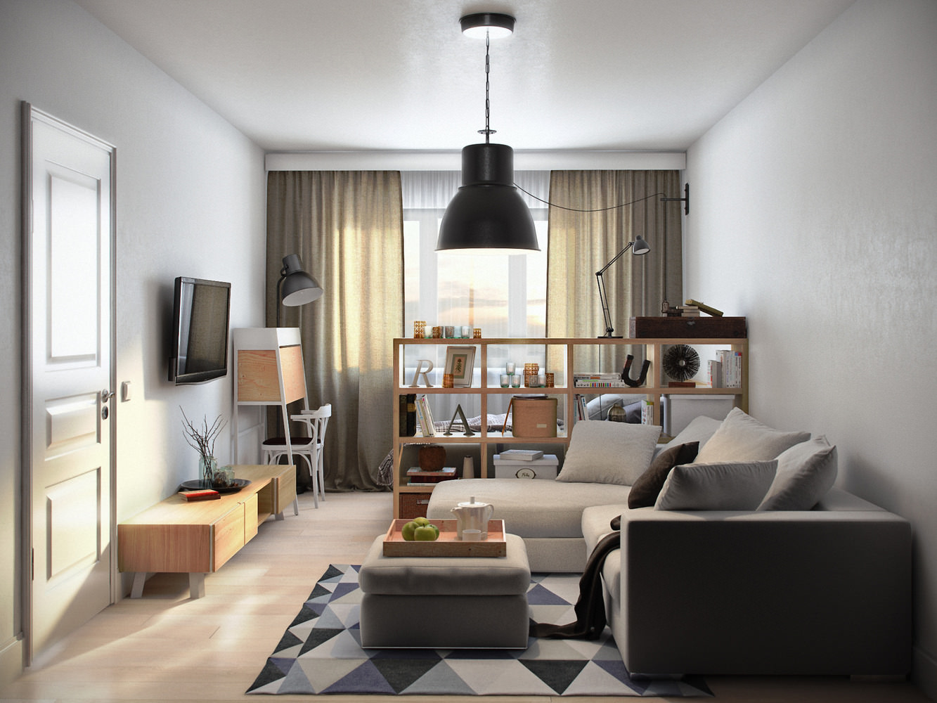Однокомнатная квартира: как правильно расставить мебель, чтобы было просторно