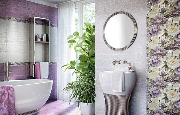 Керамическая плитка в ванную комнату