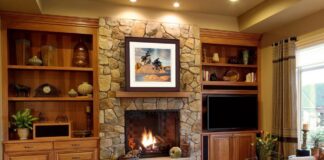 Гостиная с камином: как выбрать и как оформить
